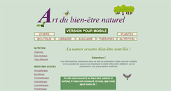 Desktop Screenshot of bien-etre-naturel.info